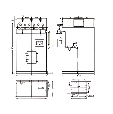 袋式脈沖倉頂除塵器